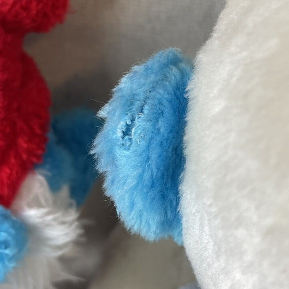 Smurf Plush Lot Papa Smurf 8” 1981 Hug Smurf 10” 1979 Hackus Smurf 9.5” 2013 - Picture 12 of 13